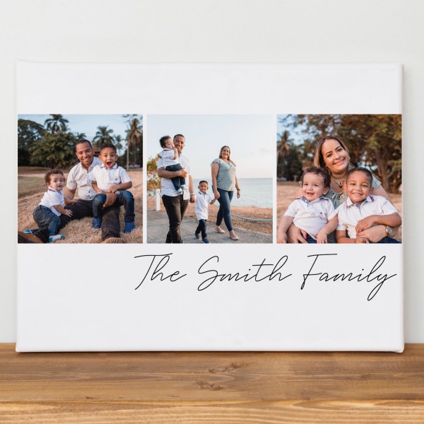 Photo and Text Collage Canvas